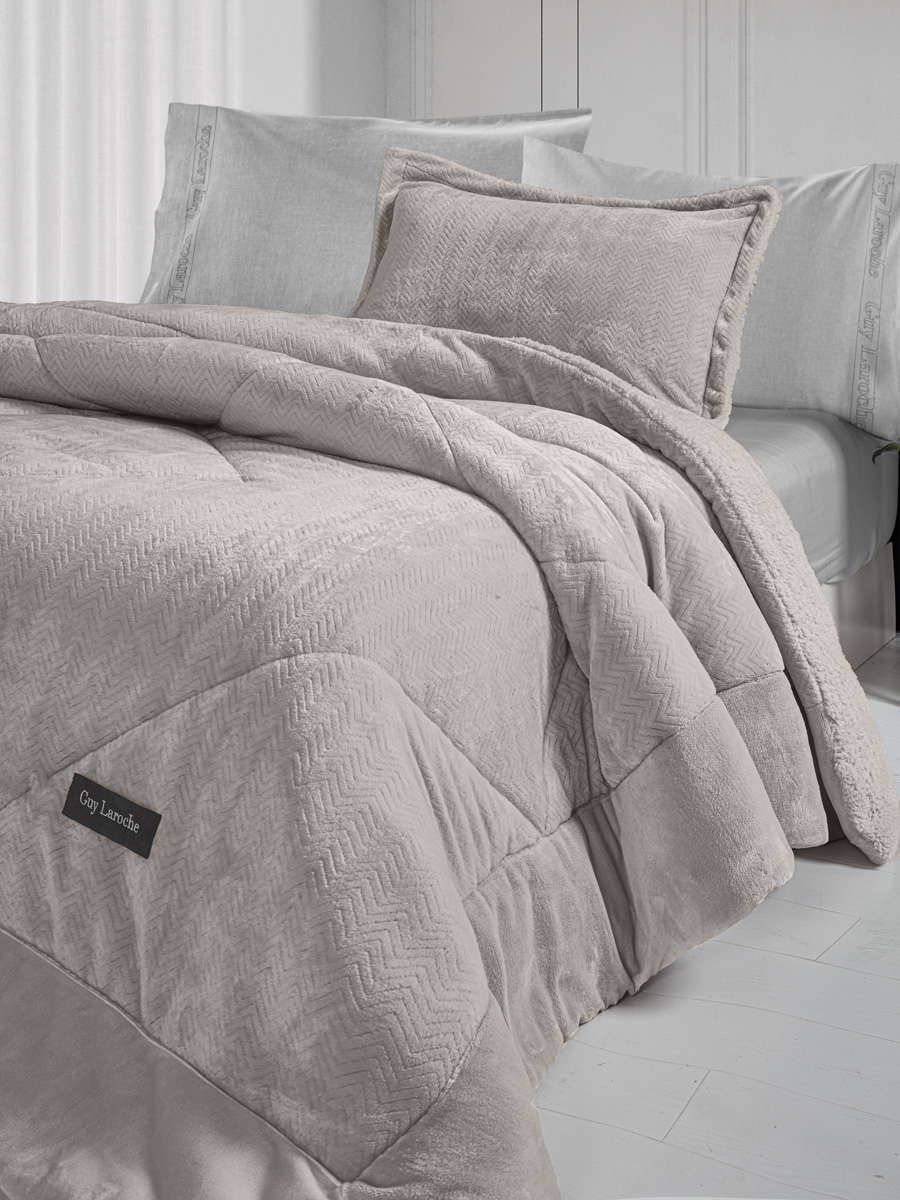 Κουβερτοπάπλωμα Υπέρδιπλο Guy Laroche Moore Natural 220x240 