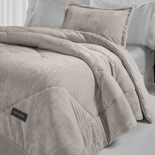 Κουβερτοπάπλωμα Υπέρδιπλο Guy Laroche Moore Natural 220x240