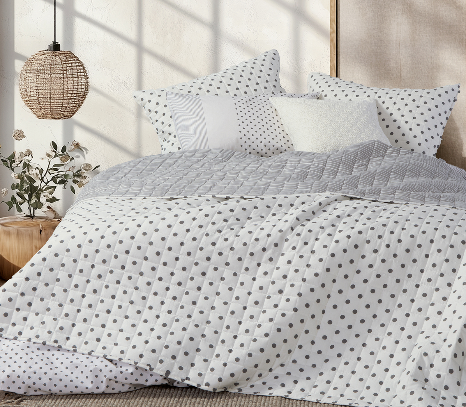 Κουβερλί Μονό Nef-Nef Homeware Donter 180x240 Grey 