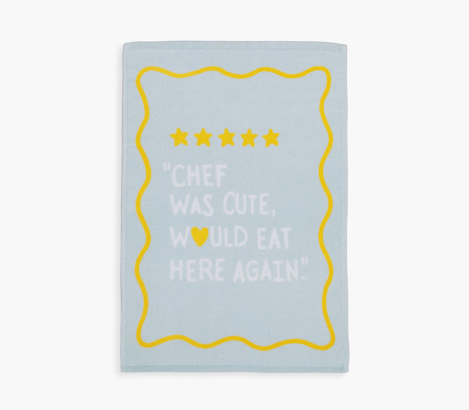 Ποτηρόπανο Nef-Nef Homeware Chef Was Cute 40Χ60 Cyan