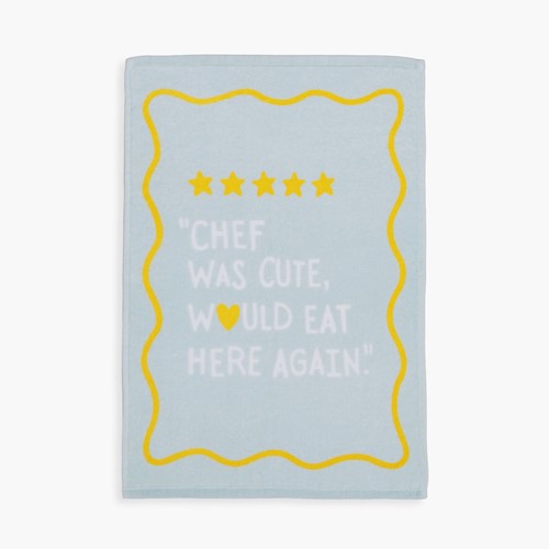 Ποτηρόπανο Nef-Nef Homeware Chef Was Cute 40Χ60 Cyan