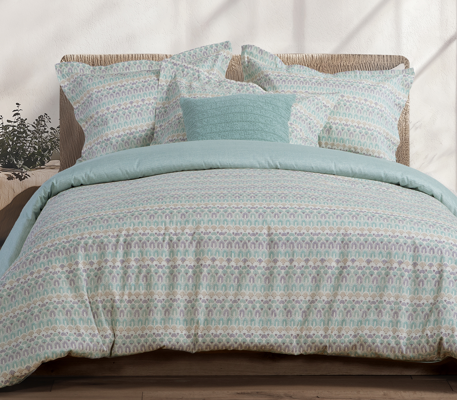 Παπλωματοθήκη Υπέρδιπλη Βαμβακοσατέν Nef-Nef Homeware Moisair 240x230 Aqua