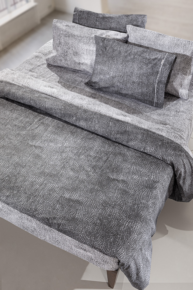 Παπλωματοθήκη Yπέρδιπλη Guy Laroche (Σετ) Safari Anthracite 225X245 