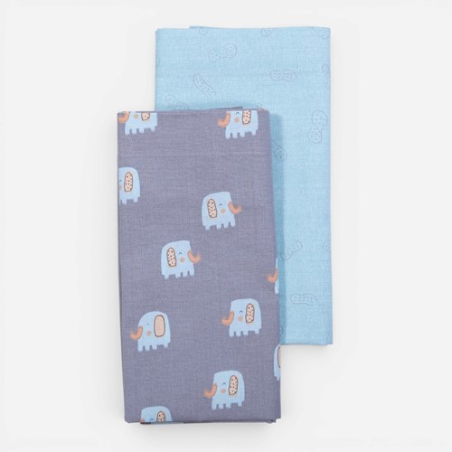 Βρεφικά Σεντόνια Λίκνου Nef-Nef Homeware Σετ 2τμχ Elephants