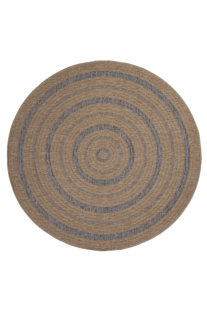Στρογγυλό Χαλί Καλοκαιρινό (Φ200) Royal Carpet Avanos 8863 Denim