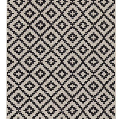 Ψάθα Flox 721W BLACK Royal Carpet - 160 x 230 cm