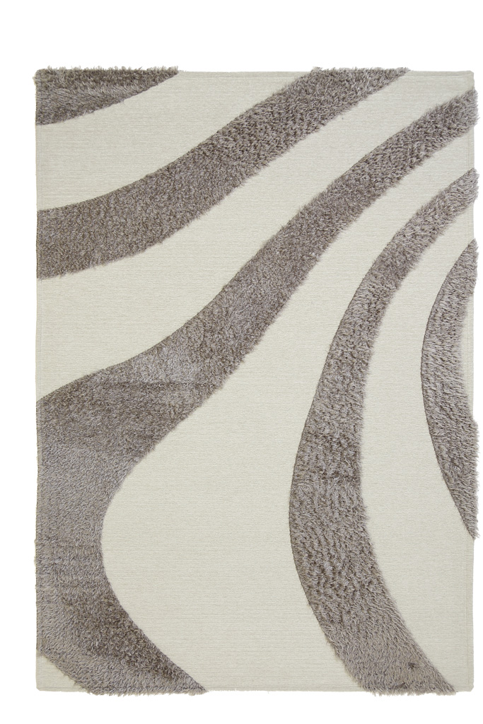 Χαλί Toscana Shaggy BRANCO WHITE SILVER Royal Carpet - 140 x 200 cm