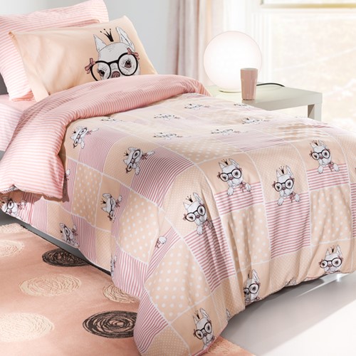 Παιδικά Σεντόνια Μονά (Σετ) Saint Clair Rosie Rink