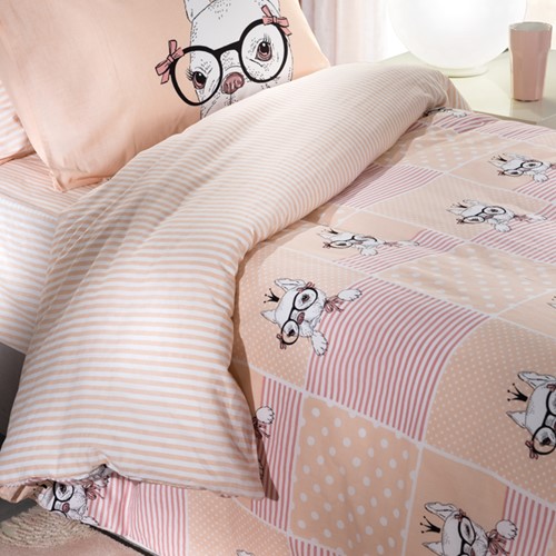 Παιδικά Σεντόνια Μονά (Σετ) Saint Clair Rosie Rink