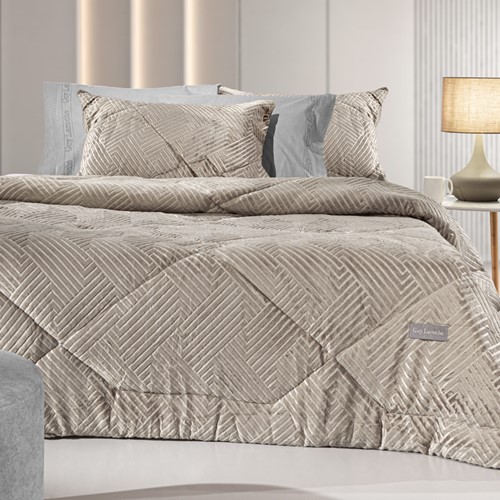 Κουβερτοπάπλωμα Υπέρδιπλο Guy Laroche York Natural 220X240