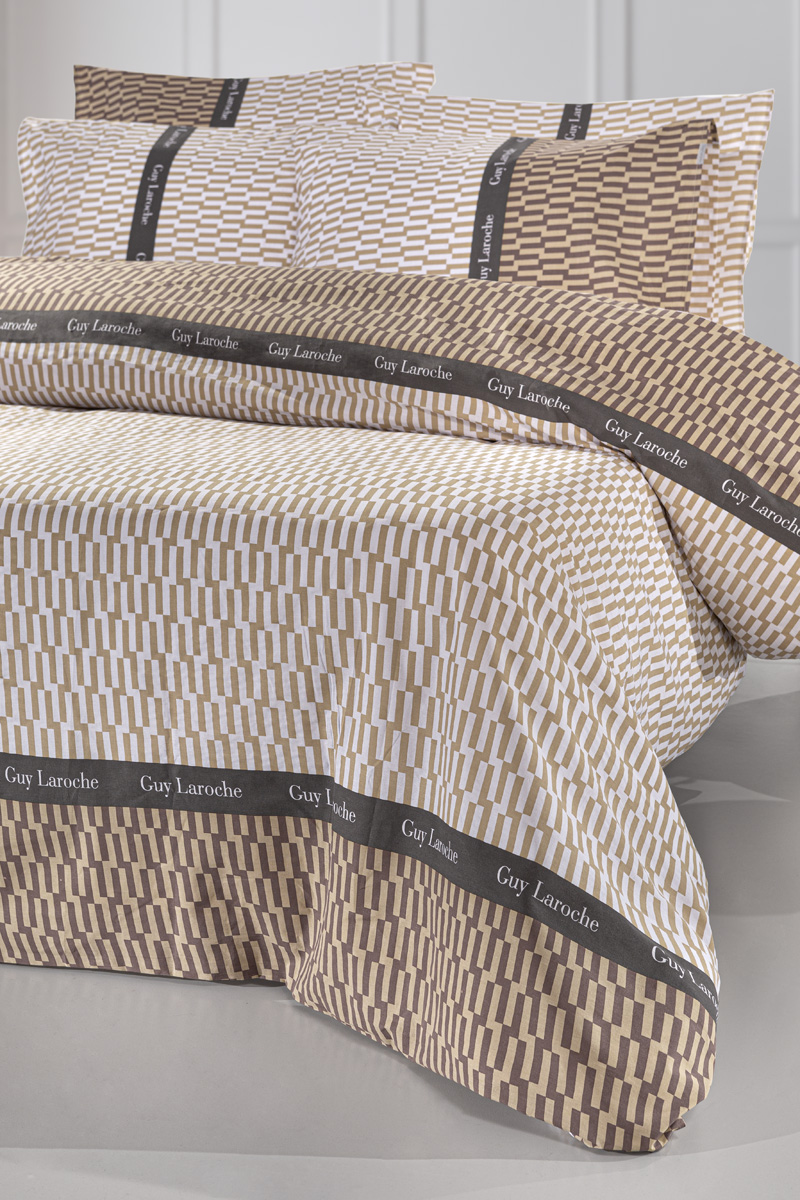 Παπλωματοθήκη Υπέρδιπλη Guy Laroche (Σετ)  Status Beige 225X245 