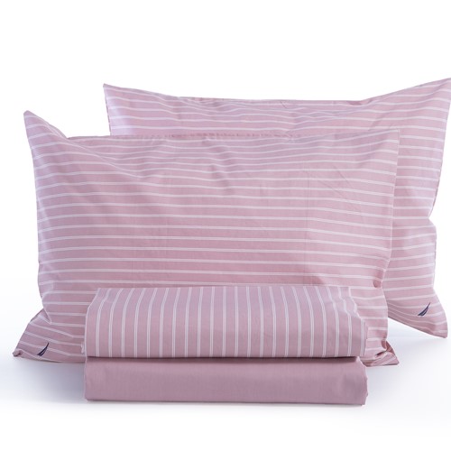 Σεντόνια Υπέρδιπλα Nef-Nef Homeware Nau Coast 240X270 Rose