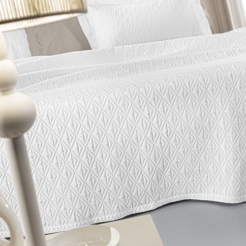 Κουβερτόριο Υπέρδιπλο Guy Laroche Oasis White 245X260