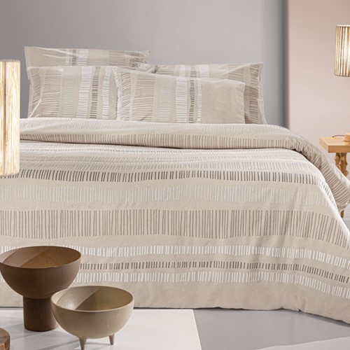 Σεντόνια Υπέρδιπλα Guy Laroche (Σετ) Φανέλα Nuvola Taupe 240X265