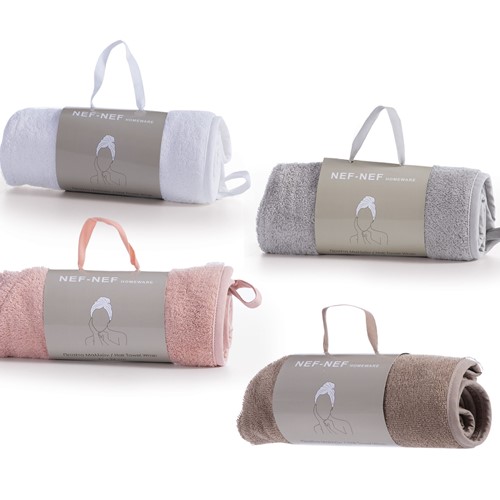 Πετσέτα Μαλλιών Nef-Nef Sandy 61Χ24 White