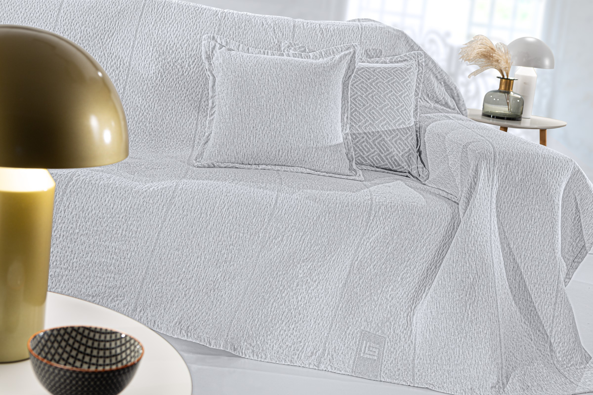 Ριχτάρι Πολυθρόνας Guy Laroche Soho Silver 180X150