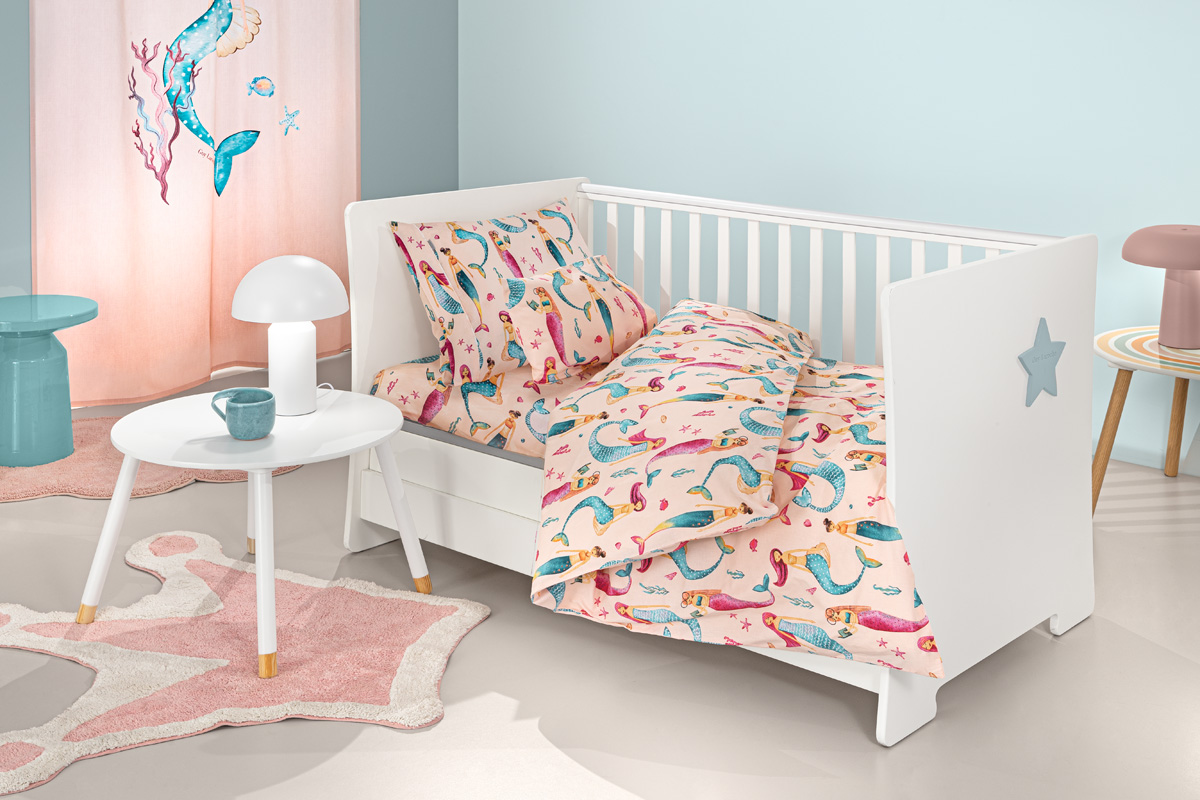 Βρεφικά Σεντόνια Guy Laroche Merida Salmon 115X170