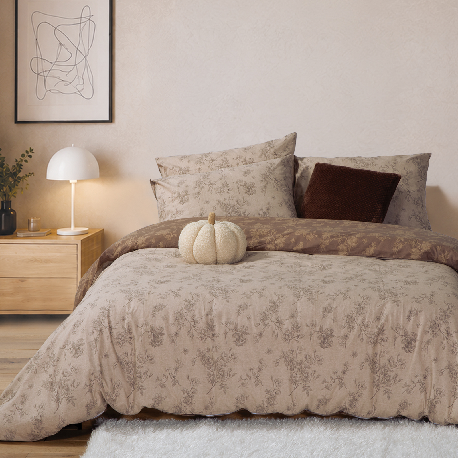 Μονά Σεντόνια Nef-Nef Homeware (Σετ) Βαμβακερά με Λάστιχο Dream 170Χ270 Ecru