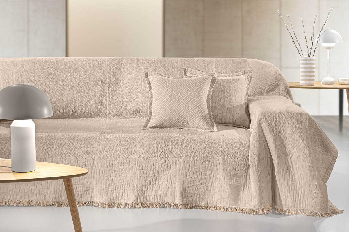 Ριχτάρι Πολυθρόνας Guy Laroche Soho Natural 180X150