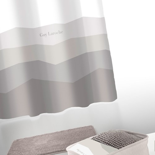 Κουρτίνα Μπάνιου + Πατάκι Guy Laroche (Σετ) Blum Wenge 4τμχ