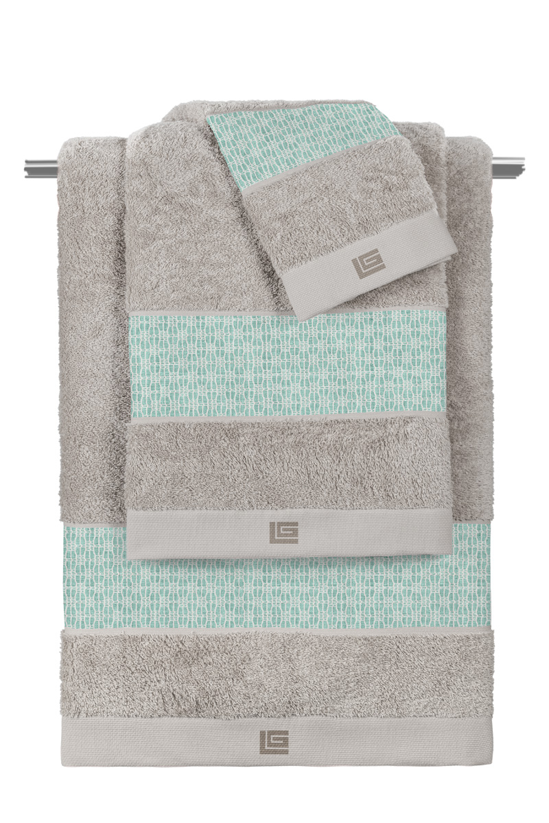 Σετ Πετσέτες Guy Laroche Sandy Aqua -Silver (3ΤΜΧ) 
