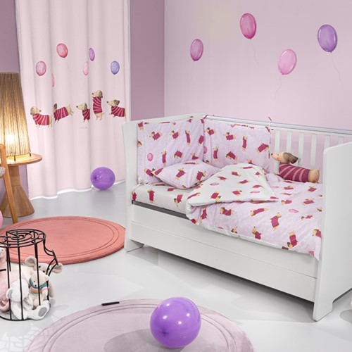 Βρεφικό Σετ Saint Clair Pet Fuchsia (Παπλωματοθήκη-Μαξιλαροθήκη-Πάντα)