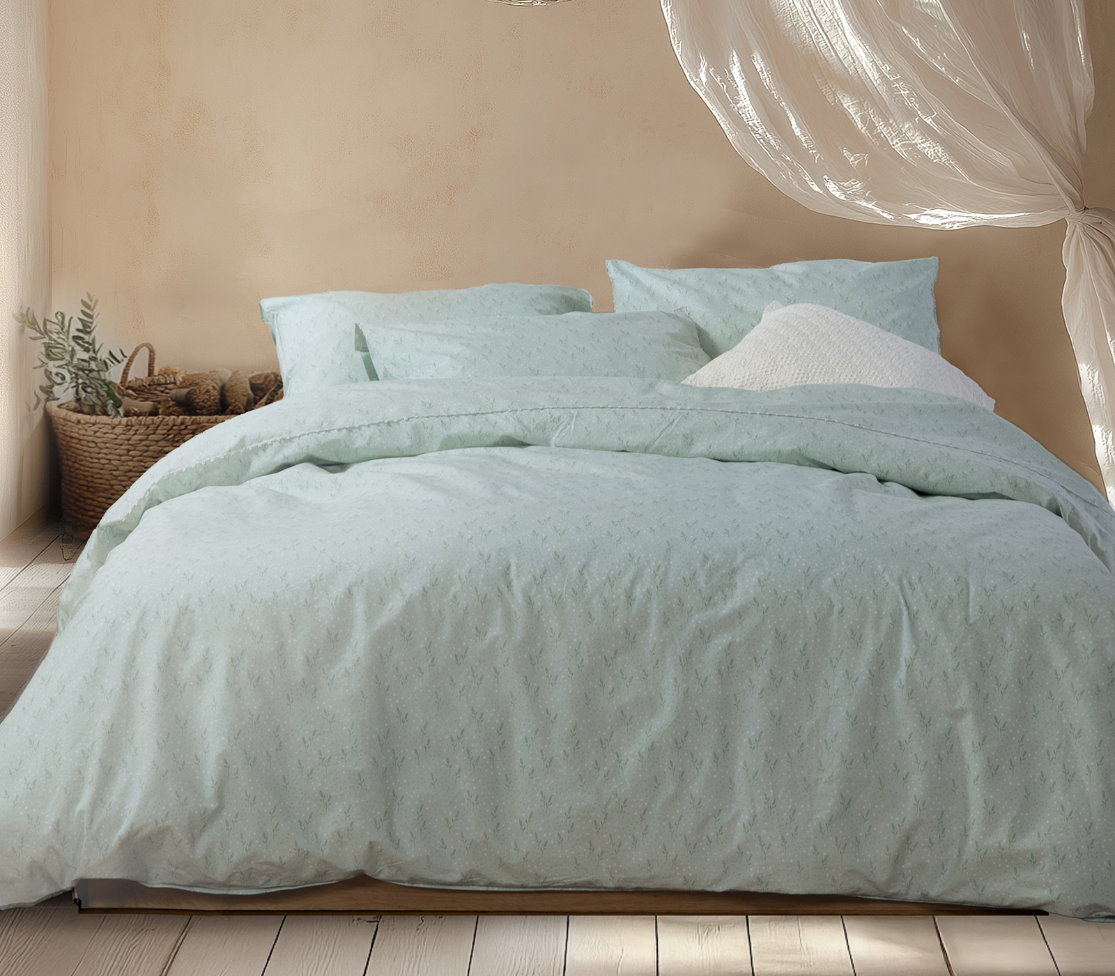 Σεντόνια Υπέρδιπλα Nef-Nef Homeware (Σετ) Josefine 240X270 Mint