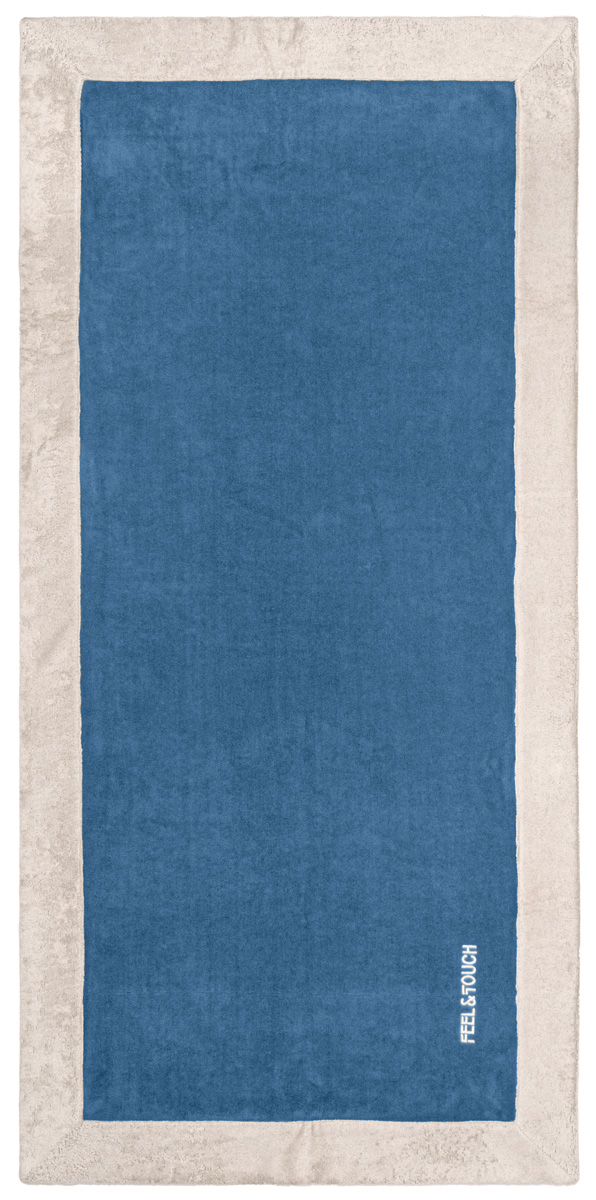  Πετσέτα Θαλάσσης Feel and Touch Caribbean Denim 80X170