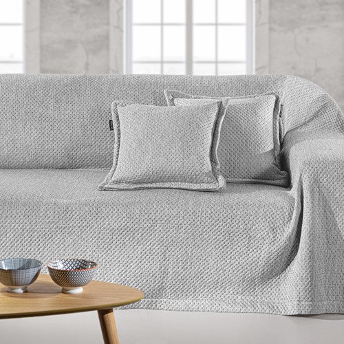 Ριχτάρι Τριθεσίου Guy Laroche Cooling Silver 170X300 + Μαξιλάρι 45X45+3