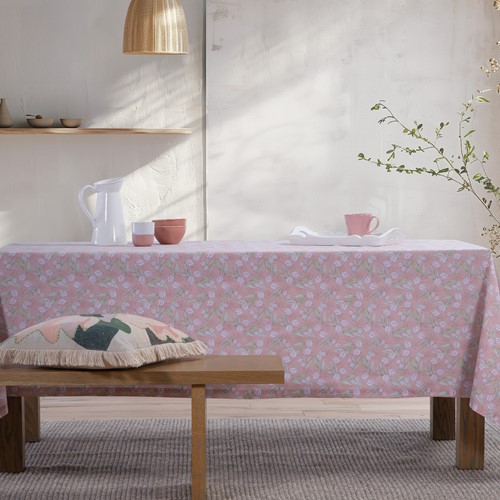 Αλέκιαστο Τραπεζομάντηλο Nef-Nef Homeware Be You Tiful 140x140 Pink