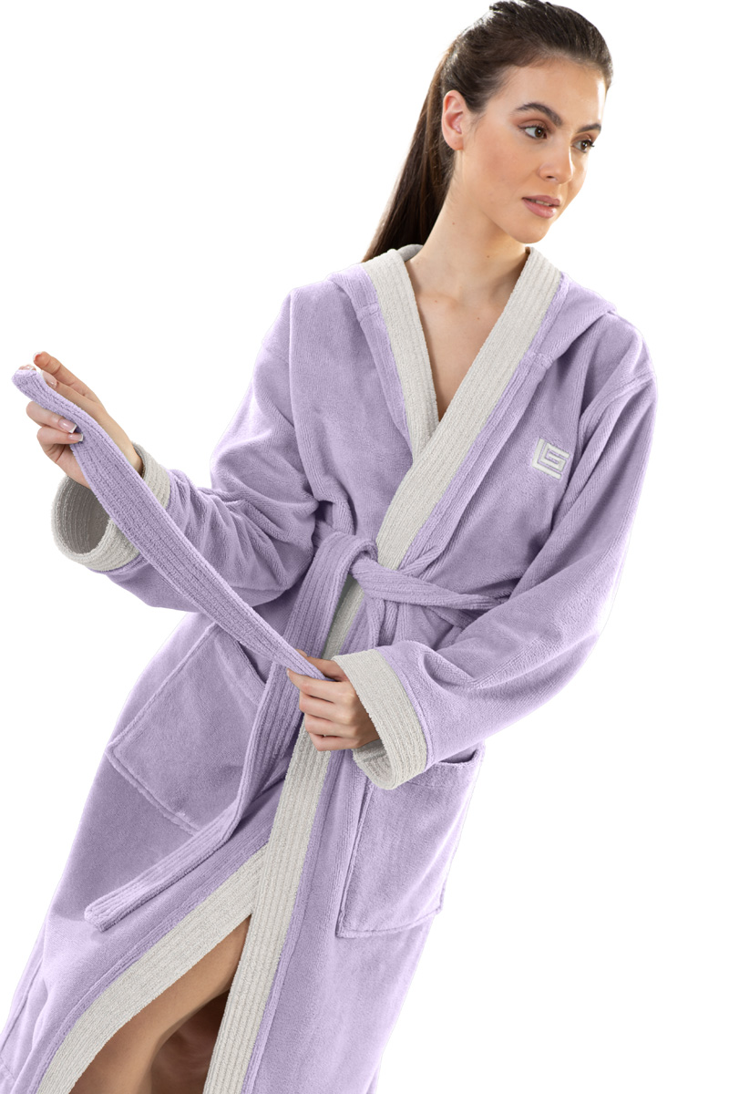 Μπουρνουζι Guy Laroche Monogram Levander X.Large 