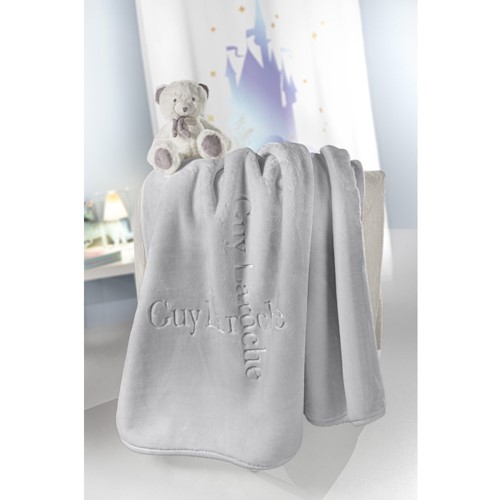 Κουβέρτα Κούνιας Guy Laroche Logo Silver 110x140