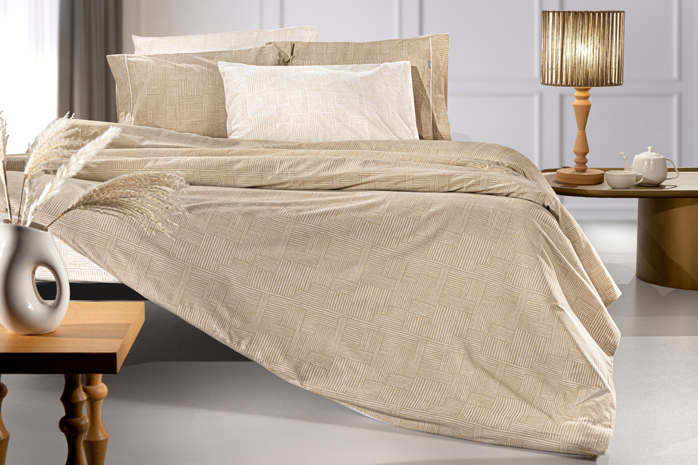 Σεντόνια King Size Guy Laroche (Σετ) Stencil Mocca 270X265