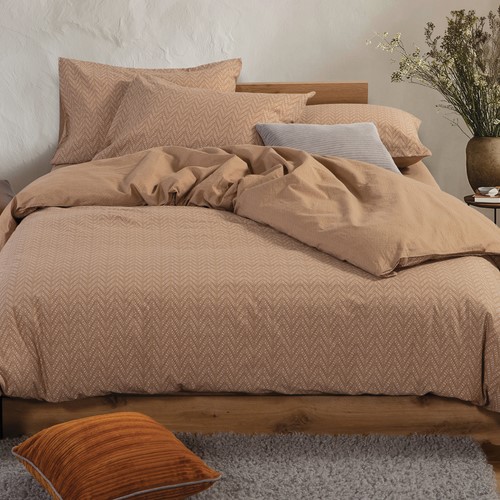Σεντόνια King Size Nef-Nef Homeware (Σετ) με λάστιχο Suspen 270X270 Caramel