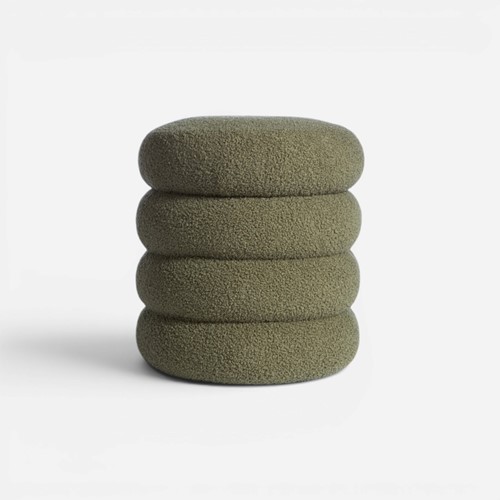 Μπουκλέ Σκαμπό Nef-Nef Homeware Stool 35X40 Green
