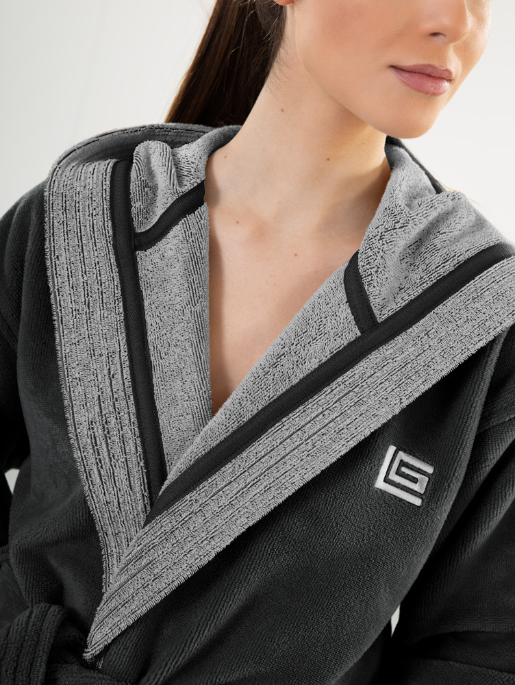  Μπουρνούζι Guy Laroche Monogram Black Large