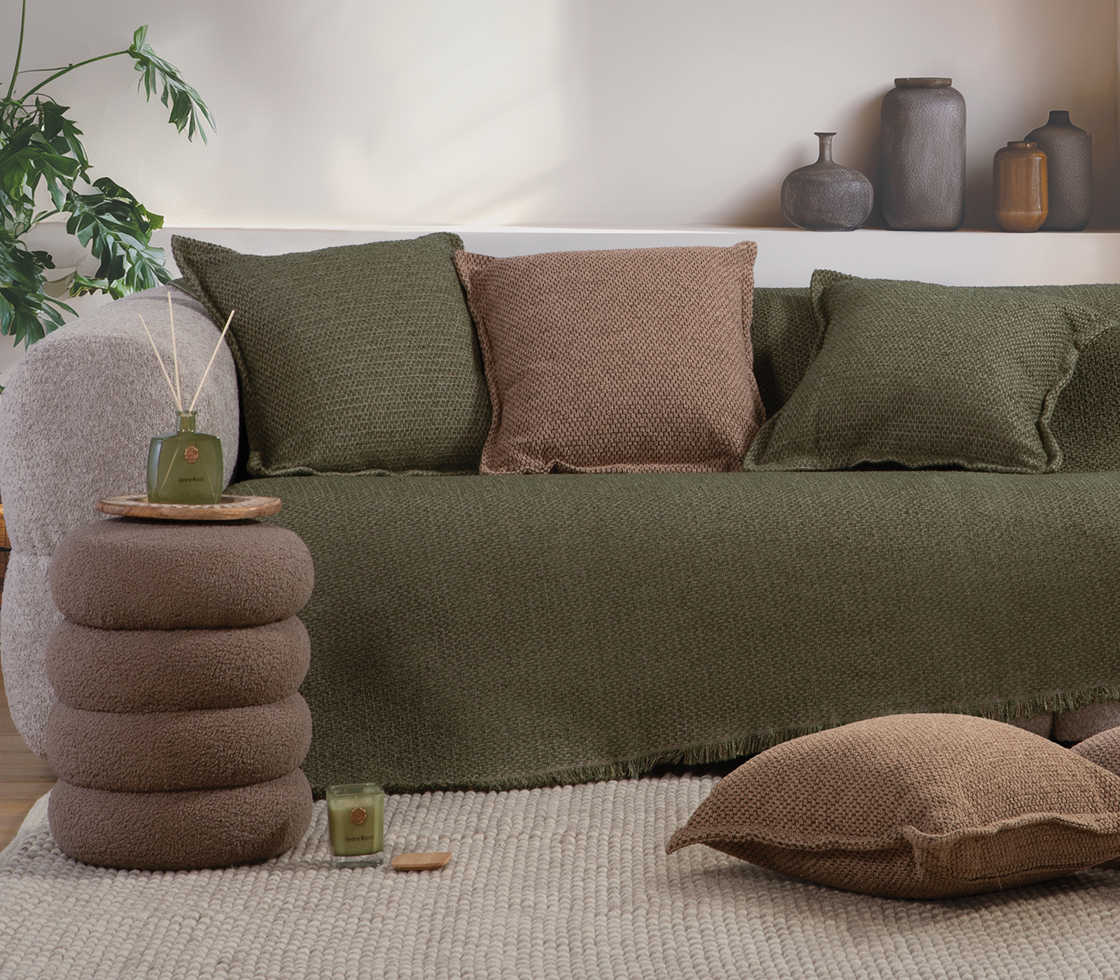 Ριχτάρι Διθεσίου Nef-Nef Homeware Brooklyn 25 170X250 Green