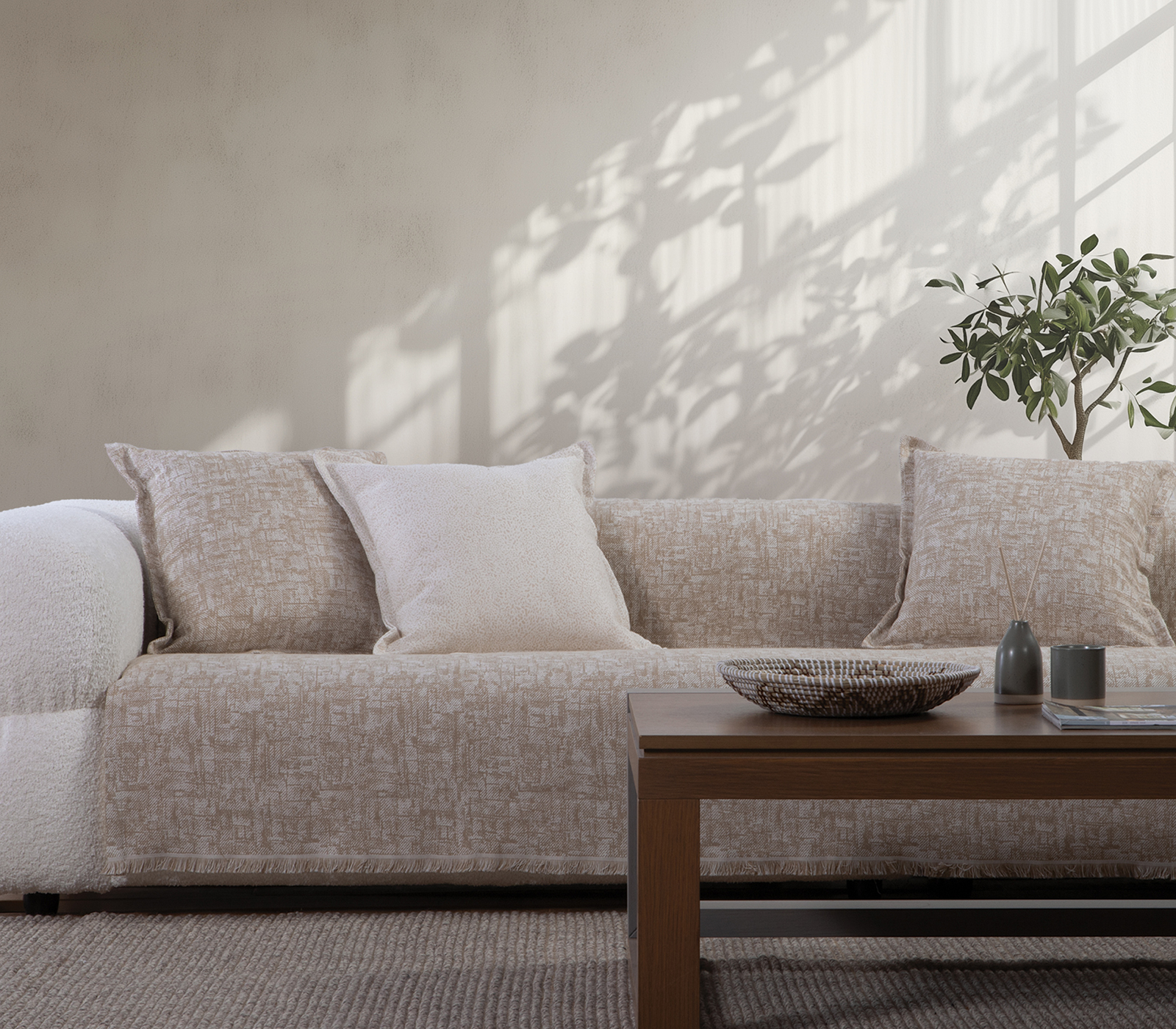 Ριχτάρι Τριθεσίου Nef-Nef Homeware Garcia 170x300 Beige