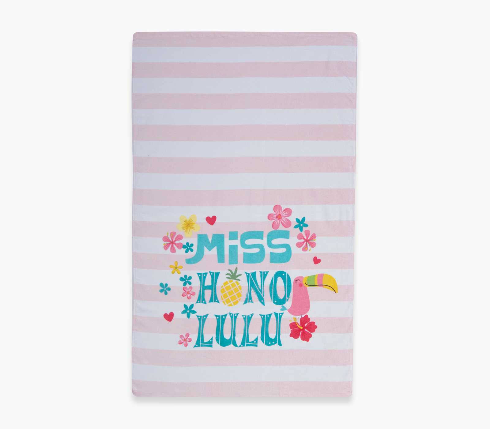 Παιδική Πετσέτα Θαλάσσης Nef-Nef Homewar Miss Honolulu 70X120 Pink