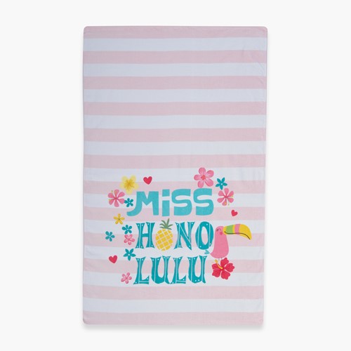 Παιδική Πετσέτα Θαλάσσης Nef-Nef Homewar Miss Honolulu 70X120 Pink