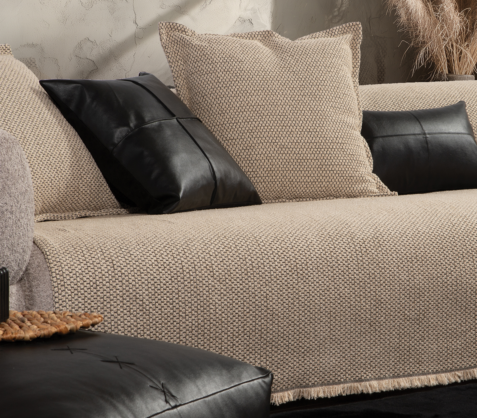 Ριχτάρι Τριθεσίου Nef-Nef Homeware Brooklyn 25 170X300 Ecru