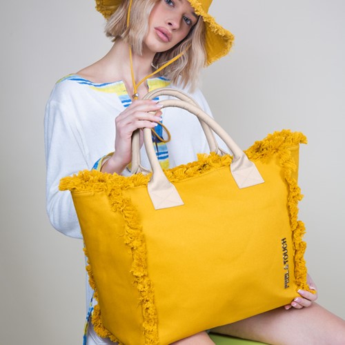 Tσάντα Θαλάσσης Ώμου Feel an Touch Caribbean Mustard/Ammos