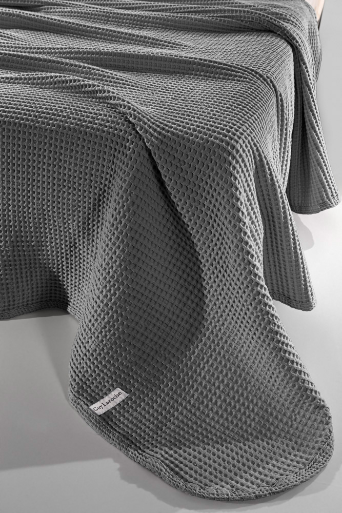  Κουβέρτα Πικέ Ημίδιπλη Guy Laroche Eternity Anthracite 160X240