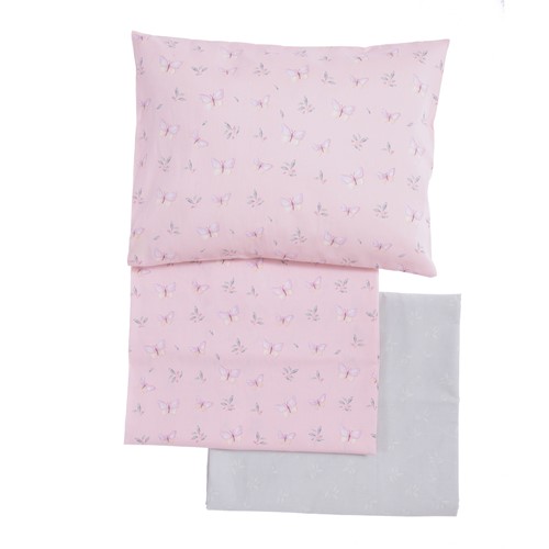 Βρεφικά Σεντόνια Κουνιας Nef-Nef Homeware Wings Of Joy Pink