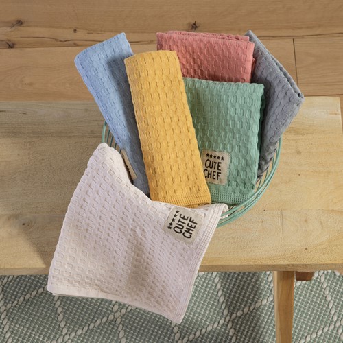 Ποτηρόπανο Nef-Nef Homeware Cute Chef 45X68 Yellow