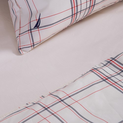 Σεντόνια Υπέρδιπλα Nef-Nef Homeware (Σετ) Nautica-Nau Navigate 240Χ270 Ecru