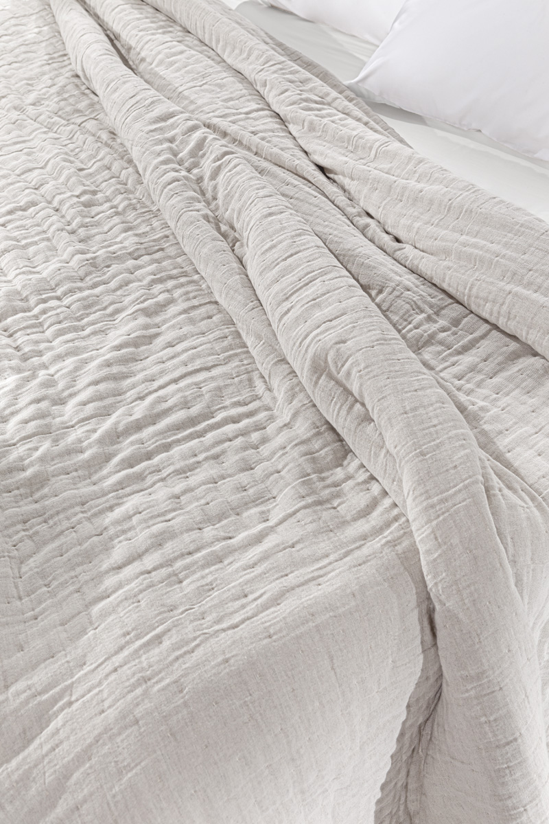 Κουβερλί King Size Guy Laroche Must Linen-Sand 270X250 (Διπλής Όψης)