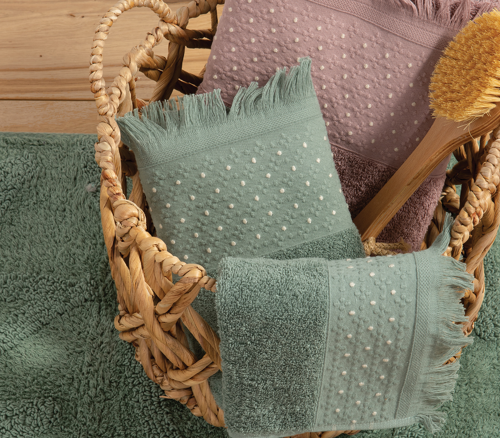 Πετσέτα Χεριών Nef-Nef Homeware Zasmen 30x50 Green