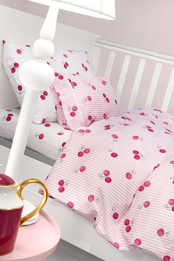 Βρεφικά Σεντόνια Guy Laroche (Σετ) Cherries 115x170