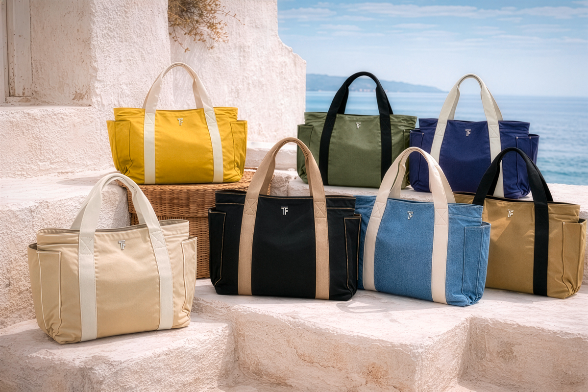 Tσάντα Θαλάσσης Ώμου Feel an Touch Cabo Mustard/Ammos 